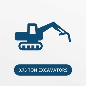 0.75 Ton Excavators Hire